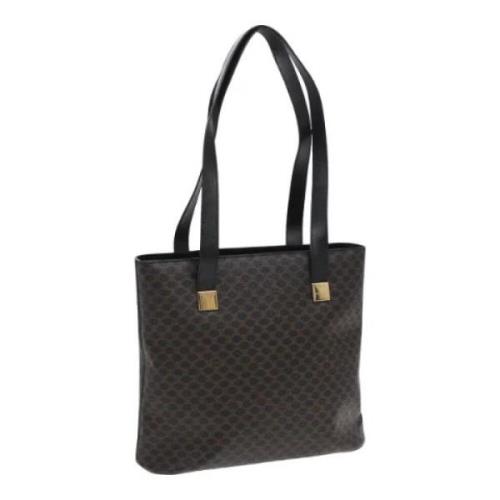 Pre-owned Leather totes Celine Vintage , Black , Dames