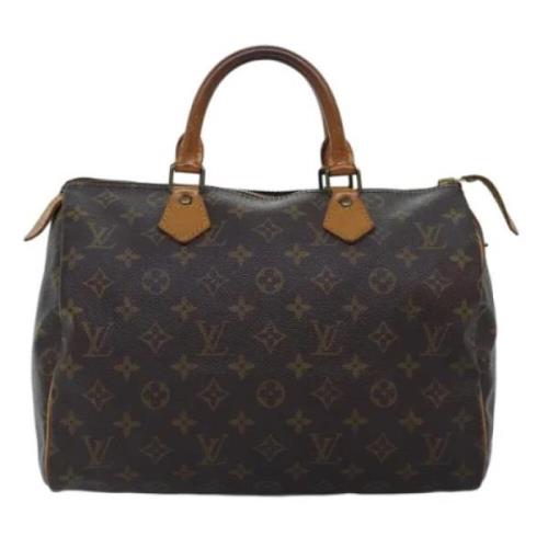 Pre-owned Canvas handbags Louis Vuitton Vintage , Brown , Dames