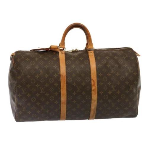 Pre-owned Canvas handbags Louis Vuitton Vintage , Brown , Dames