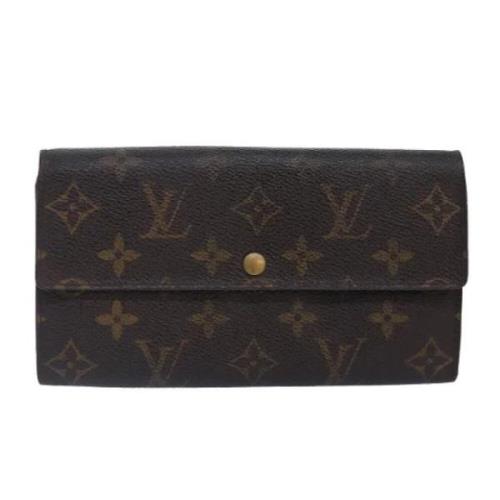 Pre-owned Canvas wallets Louis Vuitton Vintage , Brown , Dames