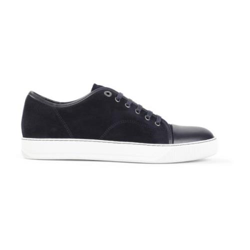 Blauwe Sneakers Captoe Low Top Lanvin , Blue , Heren