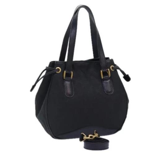 Pre-owned Canvas handbags Gucci Vintage , Black , Dames