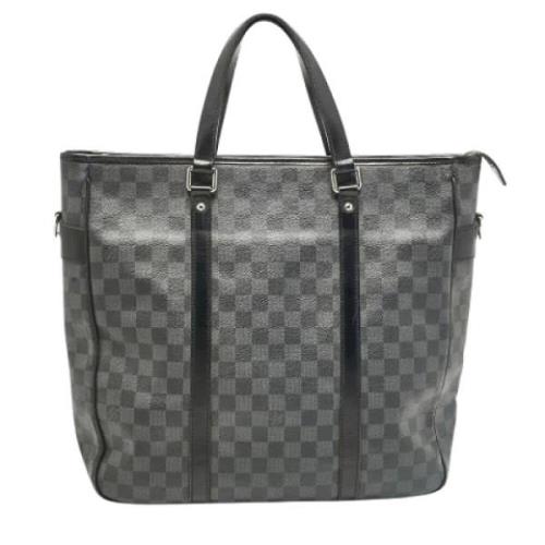 Pre-owned Leather totes Louis Vuitton Vintage , Black , Dames