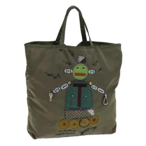 Pre-owned Nylon totes Prada Vintage , Green , Dames