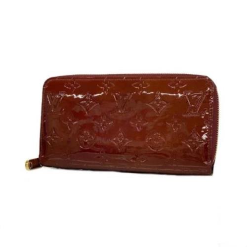 Pre-owned Leather wallets Louis Vuitton Vintage , Red , Dames