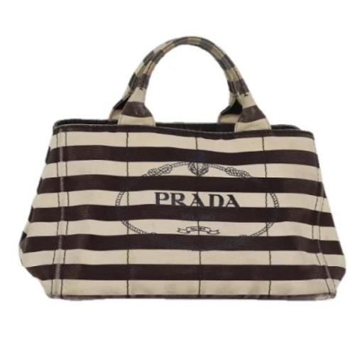 Pre-owned Canvas prada-bags Prada Vintage , Brown , Dames