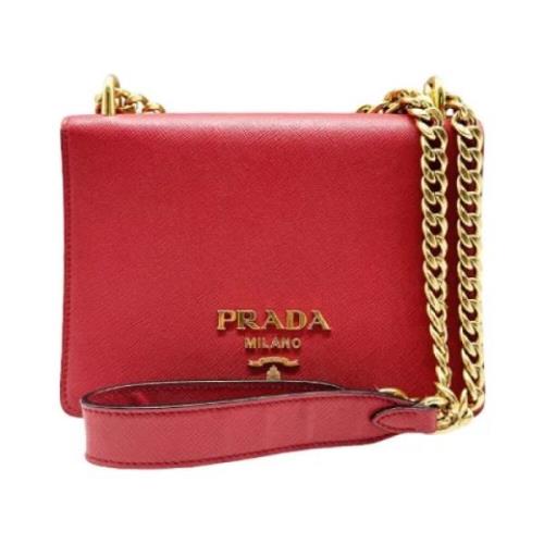 Pre-owned Leather prada-bags Prada Vintage , Red , Dames