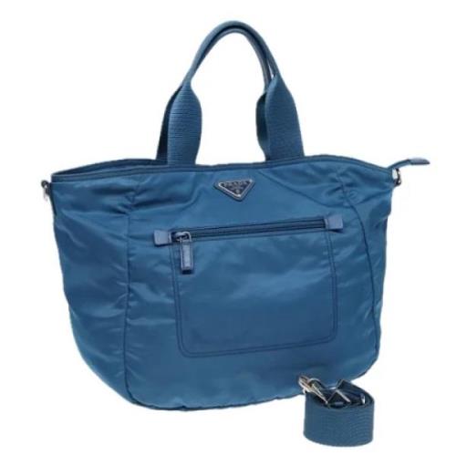 Pre-owned Nylon prada-bags Prada Vintage , Blue , Dames