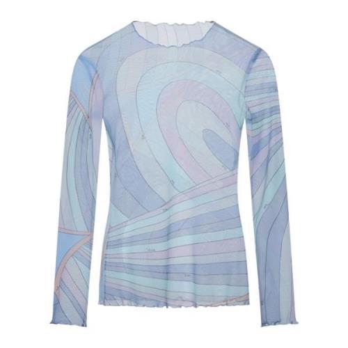 Glitter Sweetie Sweaters Emilio Pucci , Blue , Dames