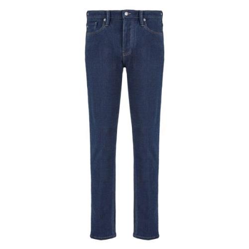 Klassieke J75 Fit Katoenen Jeans Emporio Armani , Blue , Heren