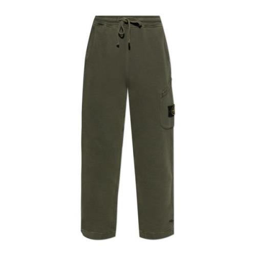 Sweatpants met logo Stone Island , Green , Heren