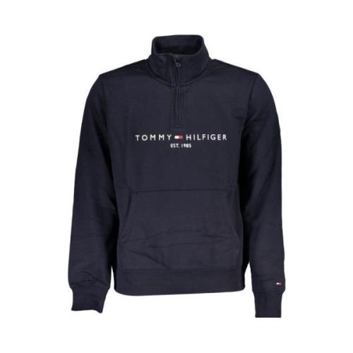 Elegant Langmouw Vrijetijds-Sweatshirt Tommy Hilfiger , Blue , Heren