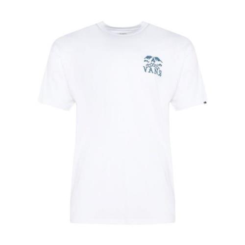 Wit Katoenen Logo T-shirt Vans , White , Heren