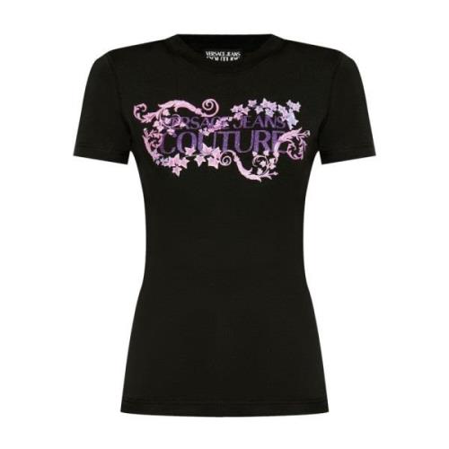 Zwarte T-shirts & Polo's voor vrouwen Versace Jeans Couture , Black , ...