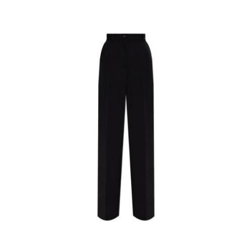 Wollen broek Dolce & Gabbana , Black , Dames