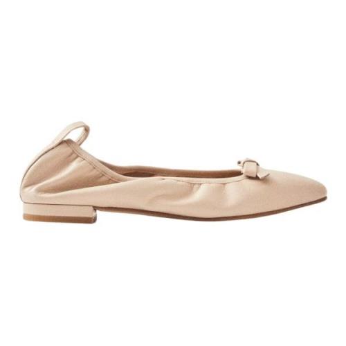 Freya Crème Leren Ballet Flats Alohas , Beige , Dames