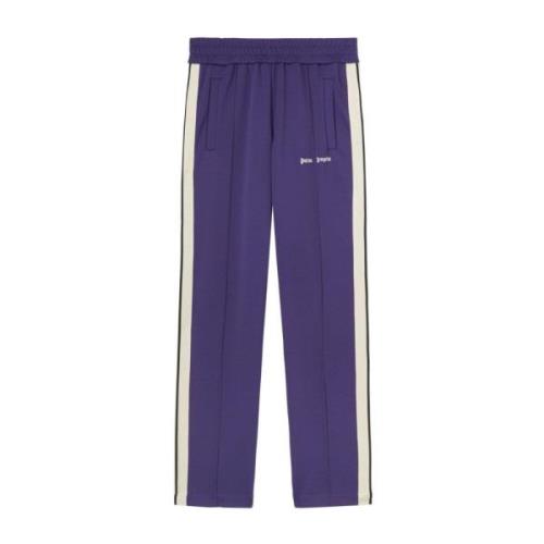 Paarse broek met zijstreepdetail Palm Angels , Purple , Heren