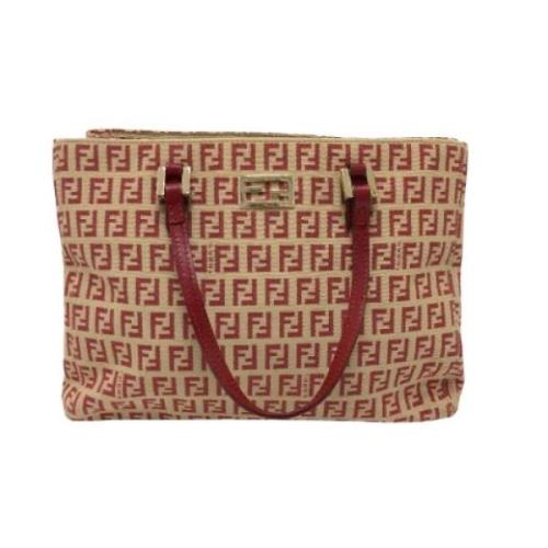 Pre-owned Canvas shoppers Fendi Vintage , Red , Dames