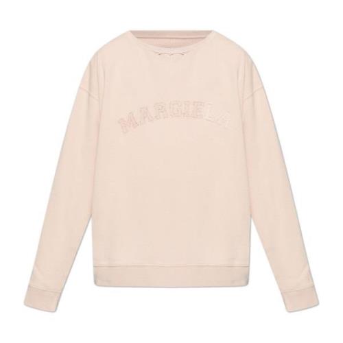 Sweatshirt met vintage effect Maison Margiela , Pink , Heren