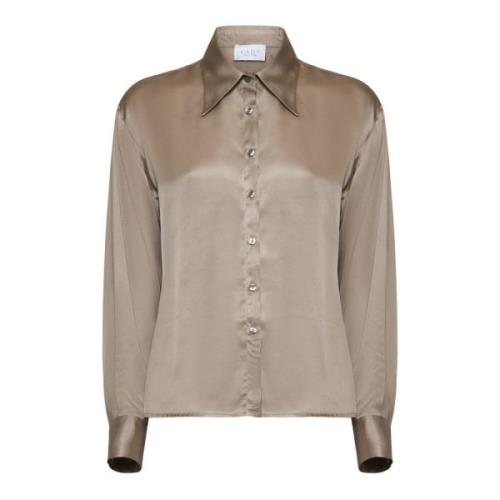 Stijlvolle Shirt Collectie Kaos , Beige , Dames