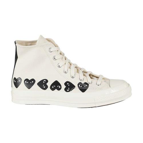 Hart High Top Sneakers Comme des Garçons Play , White , Heren