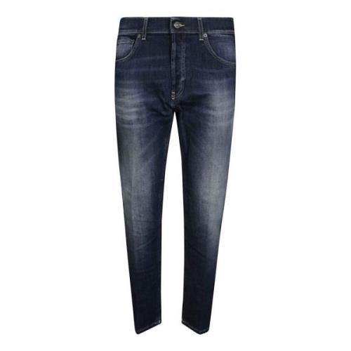 Gewassen Blauwe Jeans Dondup , Blue , Heren