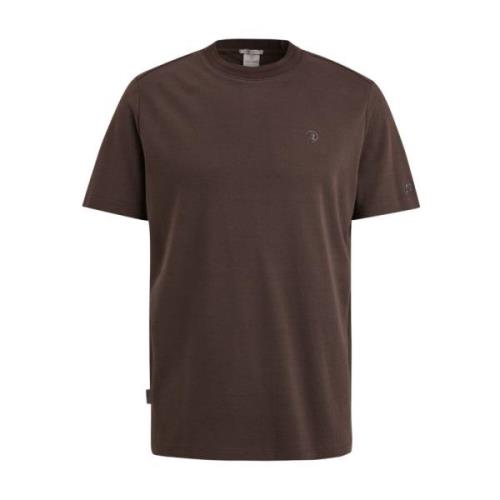 Korte mouw reguliere pasvorm T-shirt Cast Iron , Brown , Heren