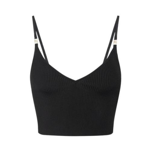 Zwarte Top voor Vrouwen Elisabetta Franchi , Black , Dames