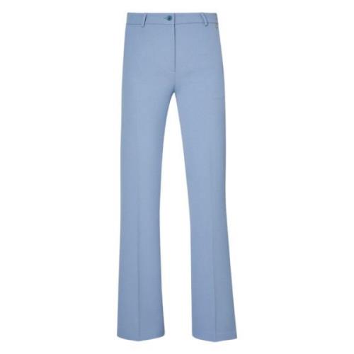 Lichtblauwe Palazzo Crepe Broek Liu Jo , Blue , Dames