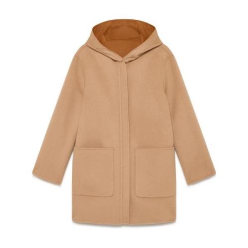 Dubbellaagse wollen jas Maliparmi , Beige , Dames