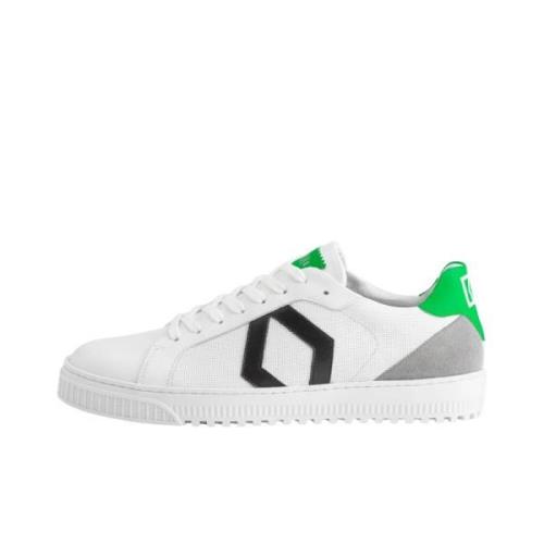 Groene Fluor Sneakers Mikakus Barcelona , White , Dames