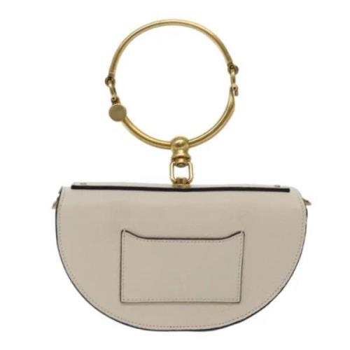 Pre-owned Leather shoulder-bags Chloé Pre-owned , White , Dames