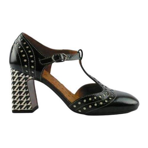 Zwart en wit Mary Jane schoenen Chie Mihara , Black , Dames