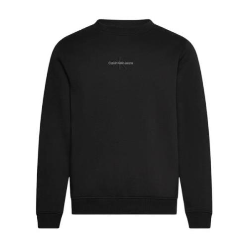 Stijlvolle Sweatshirt voor Mannen Calvin Klein , Black , Heren