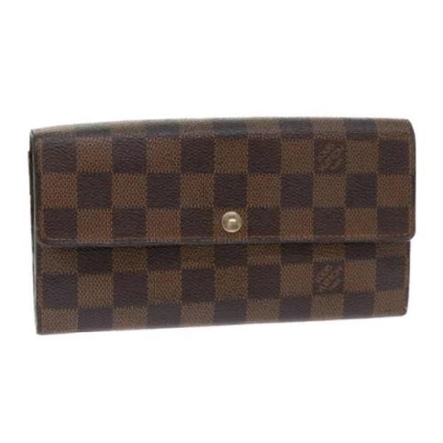 Pre-owned Canvas wallets Louis Vuitton Vintage , Brown , Dames