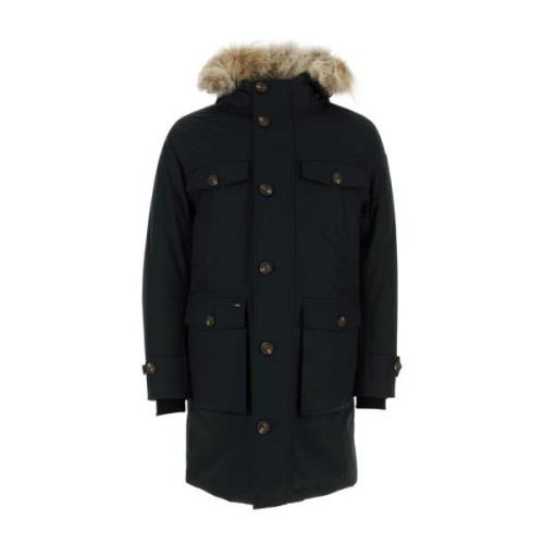 Stijlvolle Parka Jas voor Mannen Nobis , Black , Heren