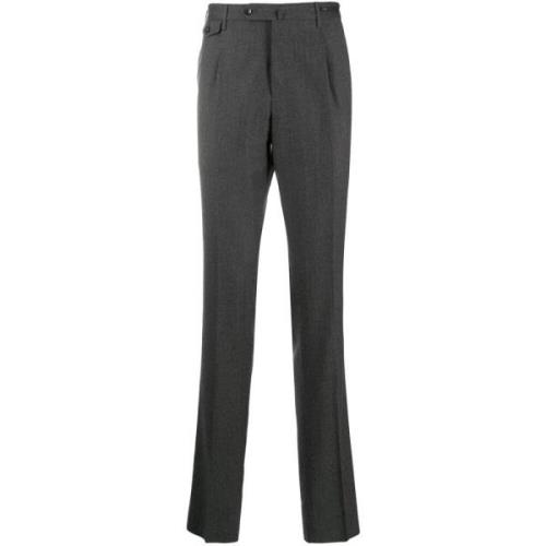 Grijze Wol Kasjmier Blend Broek PT Torino , Gray , Heren