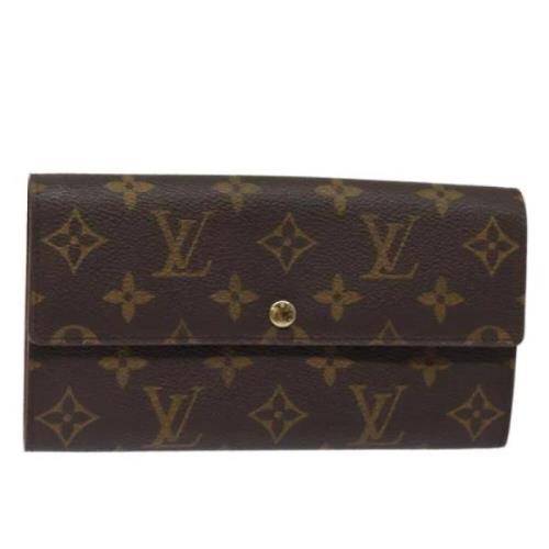 Pre-owned Canvas wallets Louis Vuitton Vintage , Brown , Dames