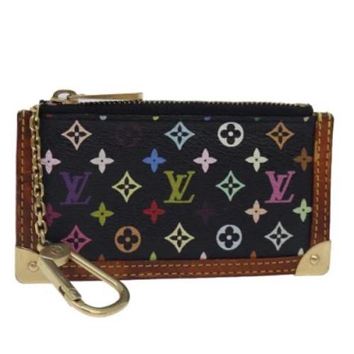 Pre-owned Canvas wallets Louis Vuitton Vintage , Black , Dames