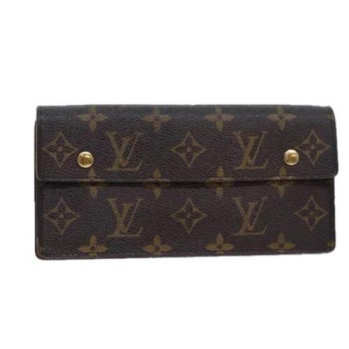 Pre-owned Canvas wallets Louis Vuitton Vintage , Brown , Dames