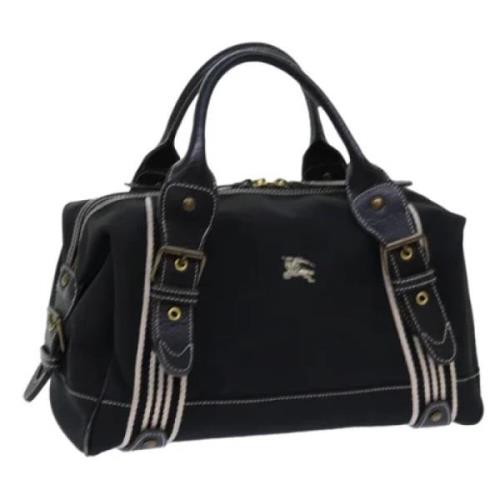 Pre-owned Canvas handbags Burberry Vintage , Black , Dames