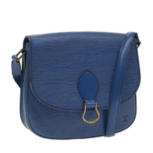 Pre-owned Leather shoulder-bags Louis Vuitton Vintage , Blue , Dames