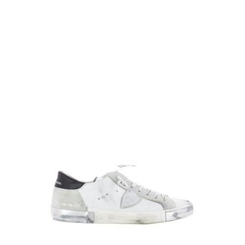 Lage Foxy Gelamineerde Wit Zilver Sneakers Philippe Model , White , He...