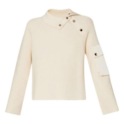 Gebreide Trui met Zakken Liu Jo , Beige , Dames