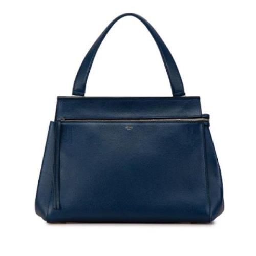 Pre-owned Leather handbags Celine Vintage , Blue , Dames