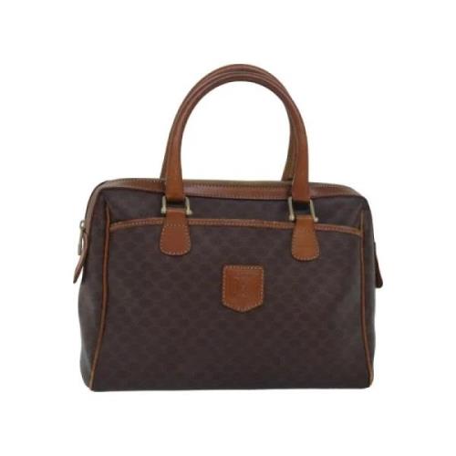 Pre-owned Canvas handbags Celine Vintage , Brown , Dames