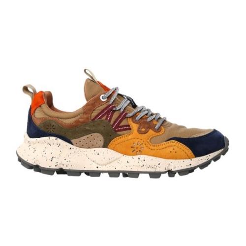 Nubuck/Nylon Sneakers - Yamano 3 Man Flower Mountain , Multicolor , He...