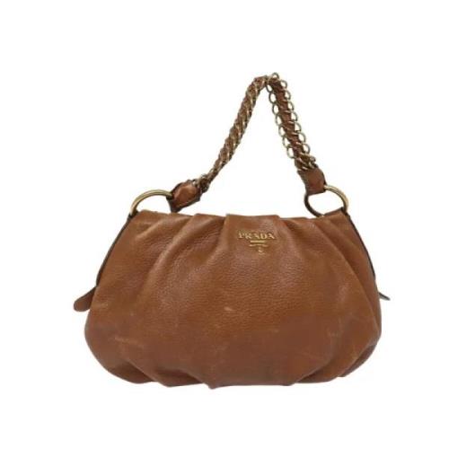 Pre-owned Leather prada-bags Prada Vintage , Brown , Dames