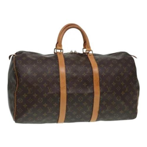 Pre-owned Canvas travel-bags Louis Vuitton Vintage , Brown , Dames