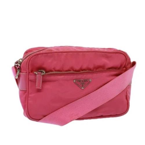 Pre-owned Nylon prada-bags Prada Vintage , Pink , Dames